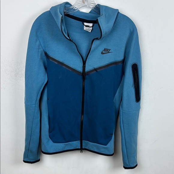 Nike Blue Zip-Up Hoodie - Picture 1 of 6